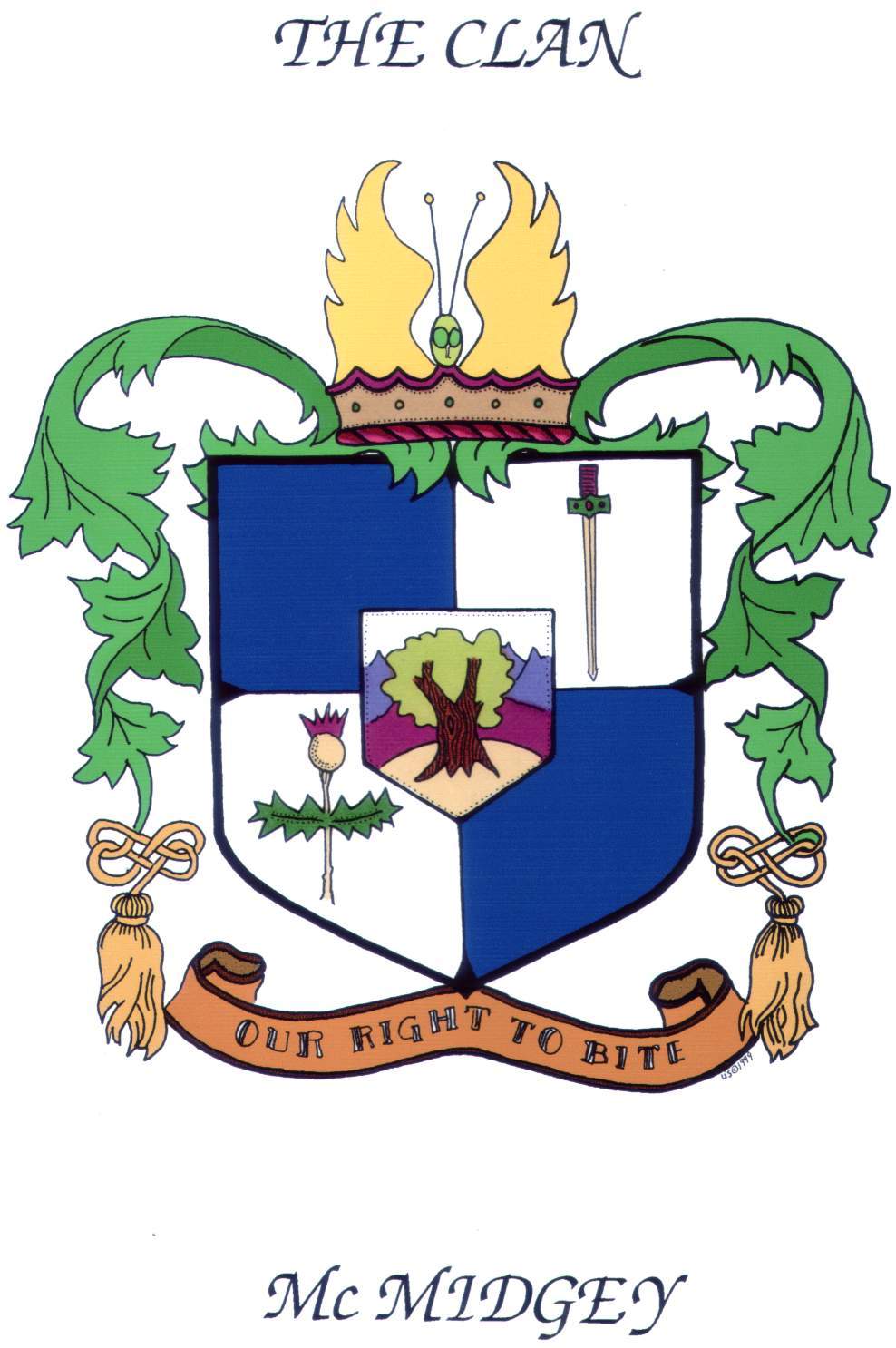 The McMidgey Clan crest